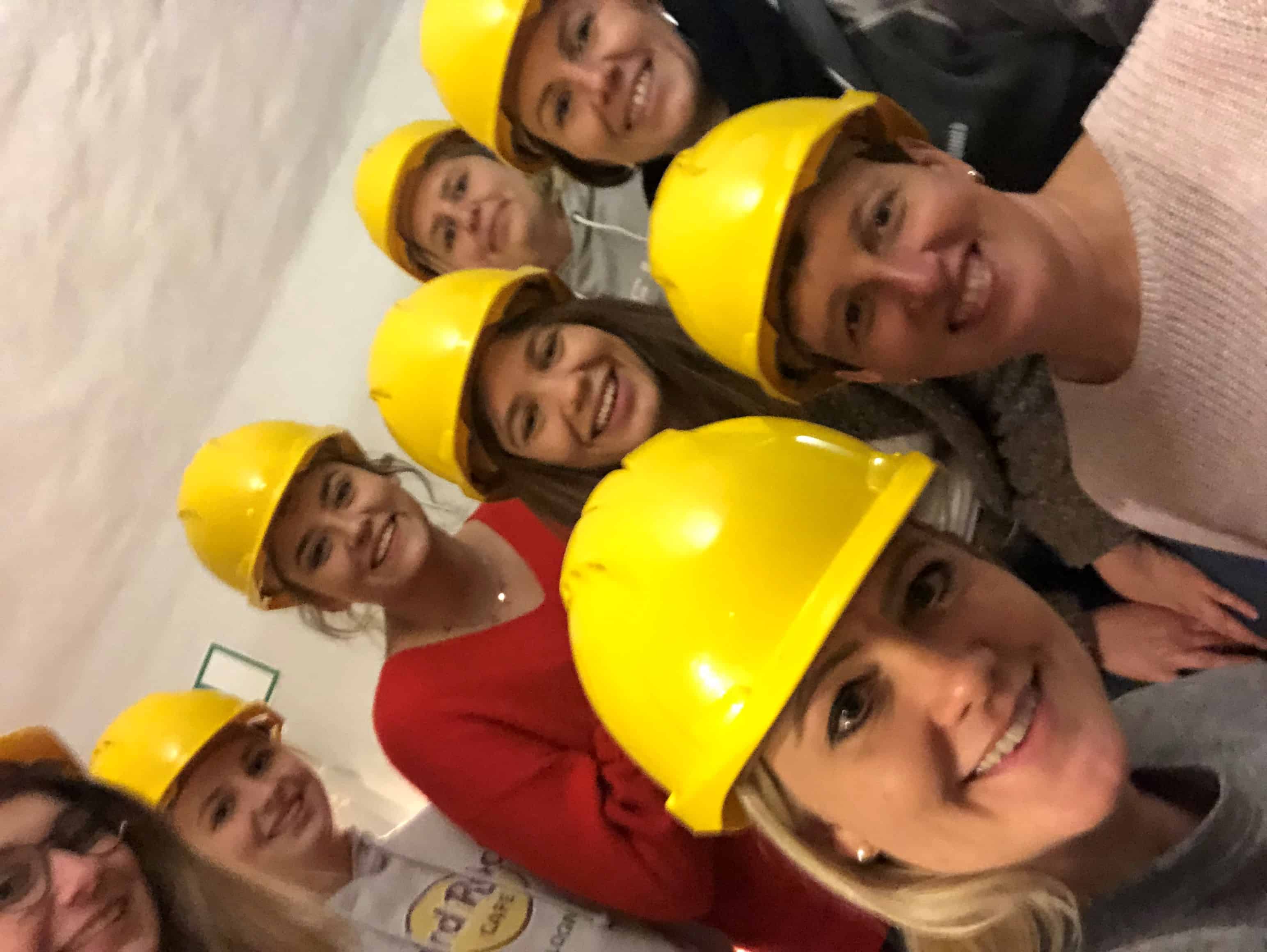 VORORT Events Team mit Helme