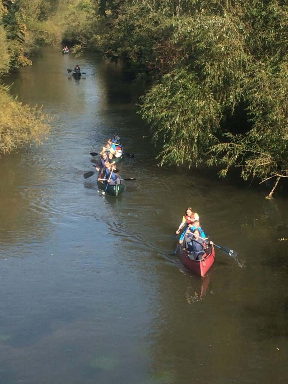 VORORT on tour Kanu fahren